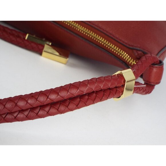 Michael Kors Lexington Burgundy Pebbled Leather Shoulder Bag main image 12